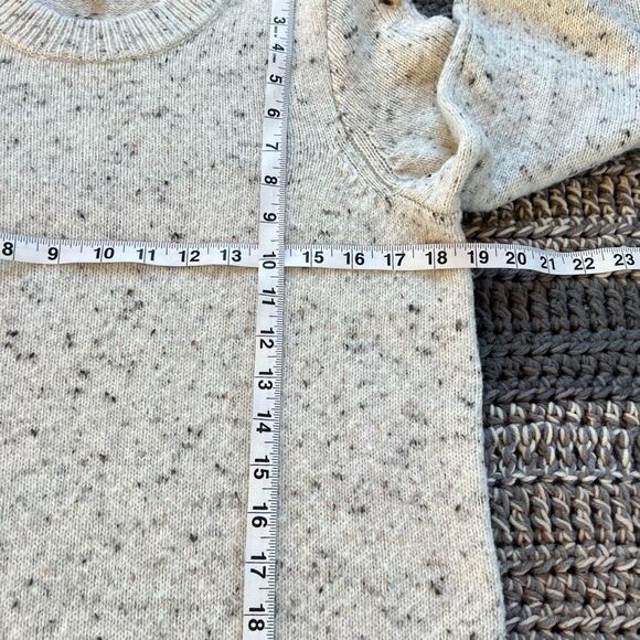 MADEWELL Donegal Button Bell Sleeve Sweater Dress Ivory Grey Size M - Picture 13 of 15